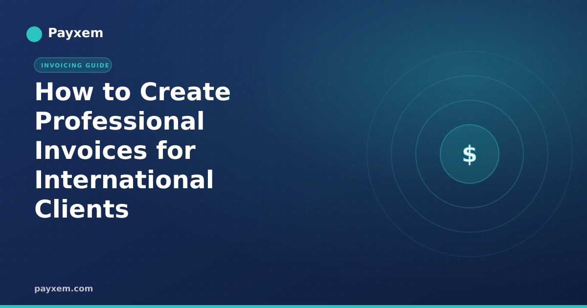 How to Create Professional Invoices for International Clients